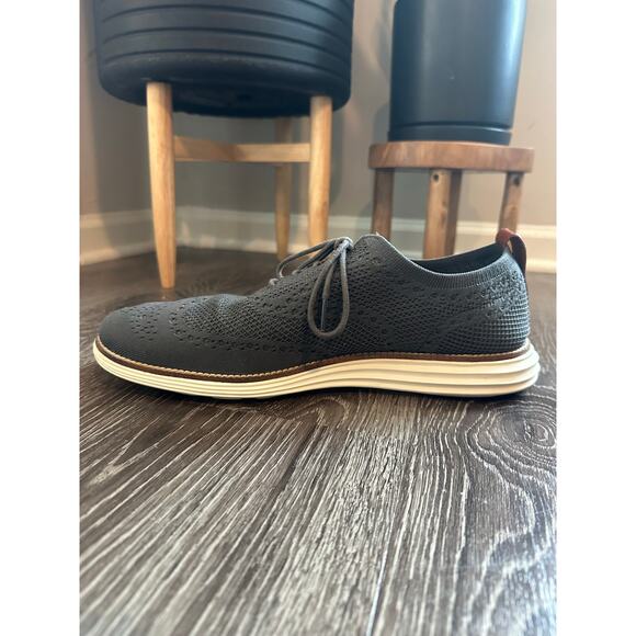 Cole Haan Men’s Original Grand Wingtip Stitchlite Oxford Dark Gray Sz. 12 - Picture 6 of 13